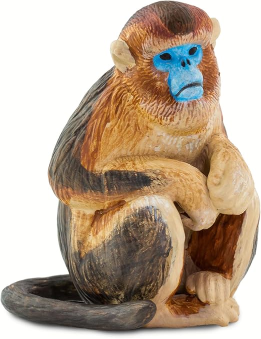 Safari Ltd. Snub Nosed Monkey - Realistic 2.5" Primate Figure - Educational Toy for Boys, Girls, and Kids Ages 3+