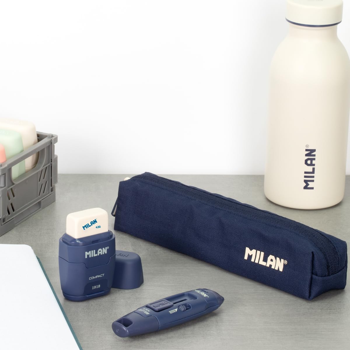 1918 Collection Mini Pencil Case, Navy MILAN®