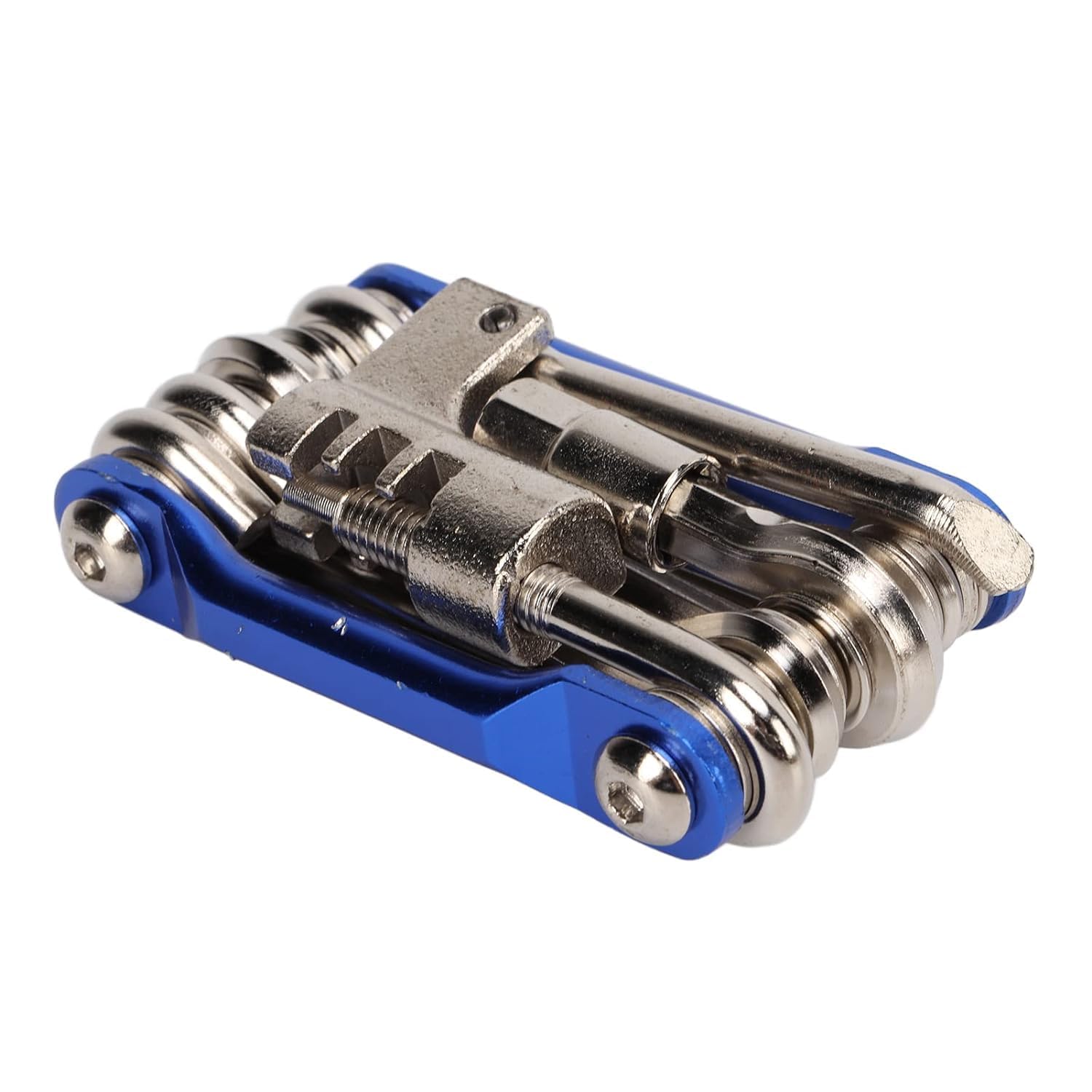 11-in-1 Bicycle Repair Multi Tool Kit for Road & Mountain Bikes, Carbon Steel Cycling Tool Set with Metal Tire Lever & Seat Tail Pouch for On-the-Go Maintenance (Blue)-image-38