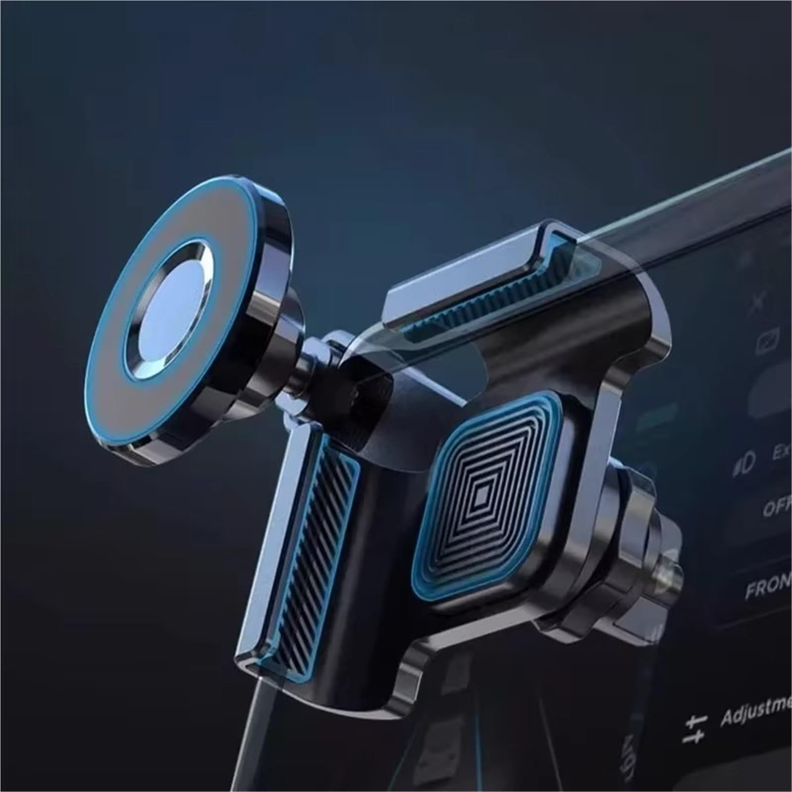 para Tesla para Model 3 / Y/X/S Soporte Magnético Universal Teléfono Pantalla Pantalla Coche Lateral Rotación 360 Grados Montaje Soporte Móvil Coche(Style-1)