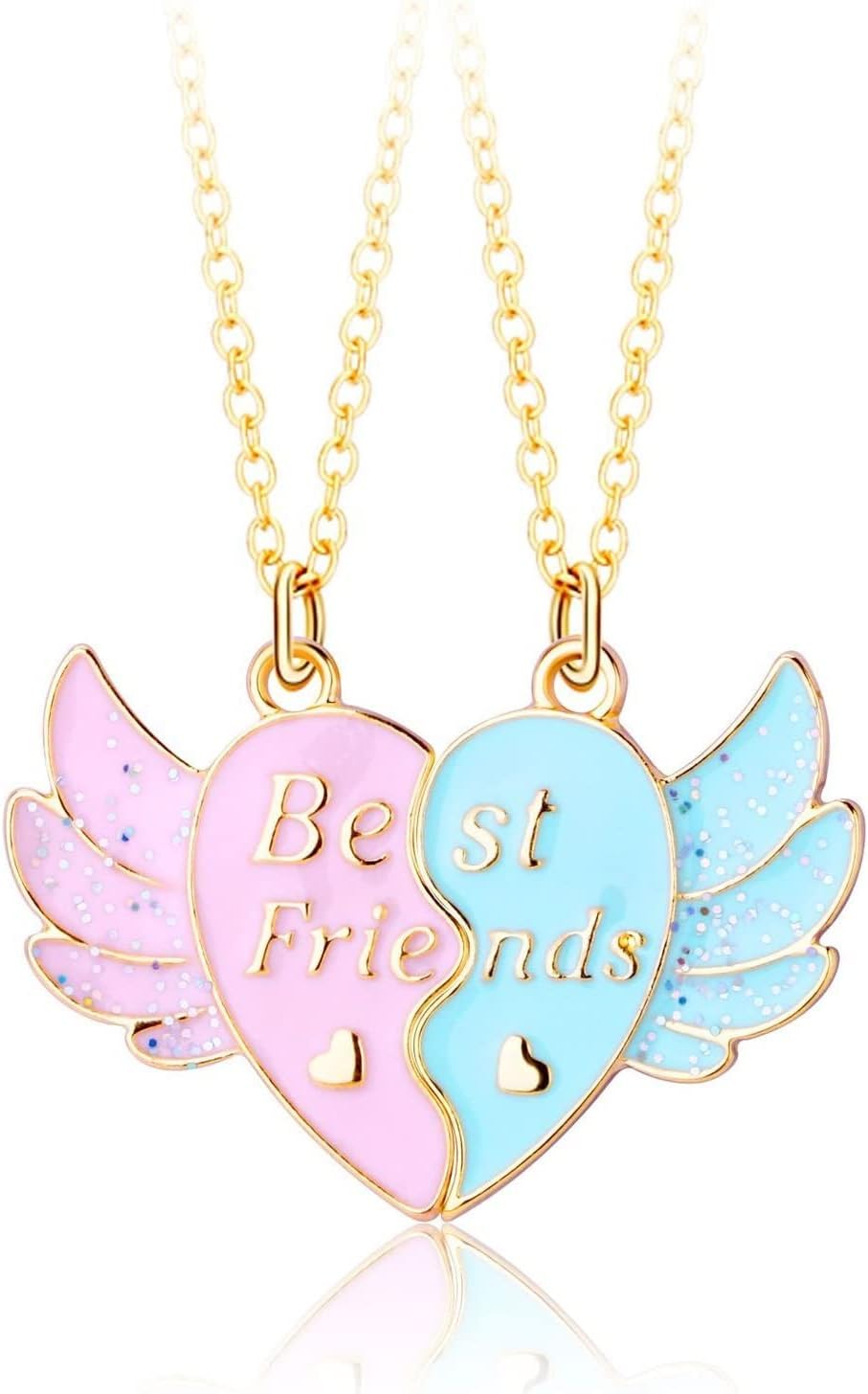 Friendship Necklace Best Friend Necklace Gifts Magnetic Matching BFF Necklace for 2 Girls Sister
