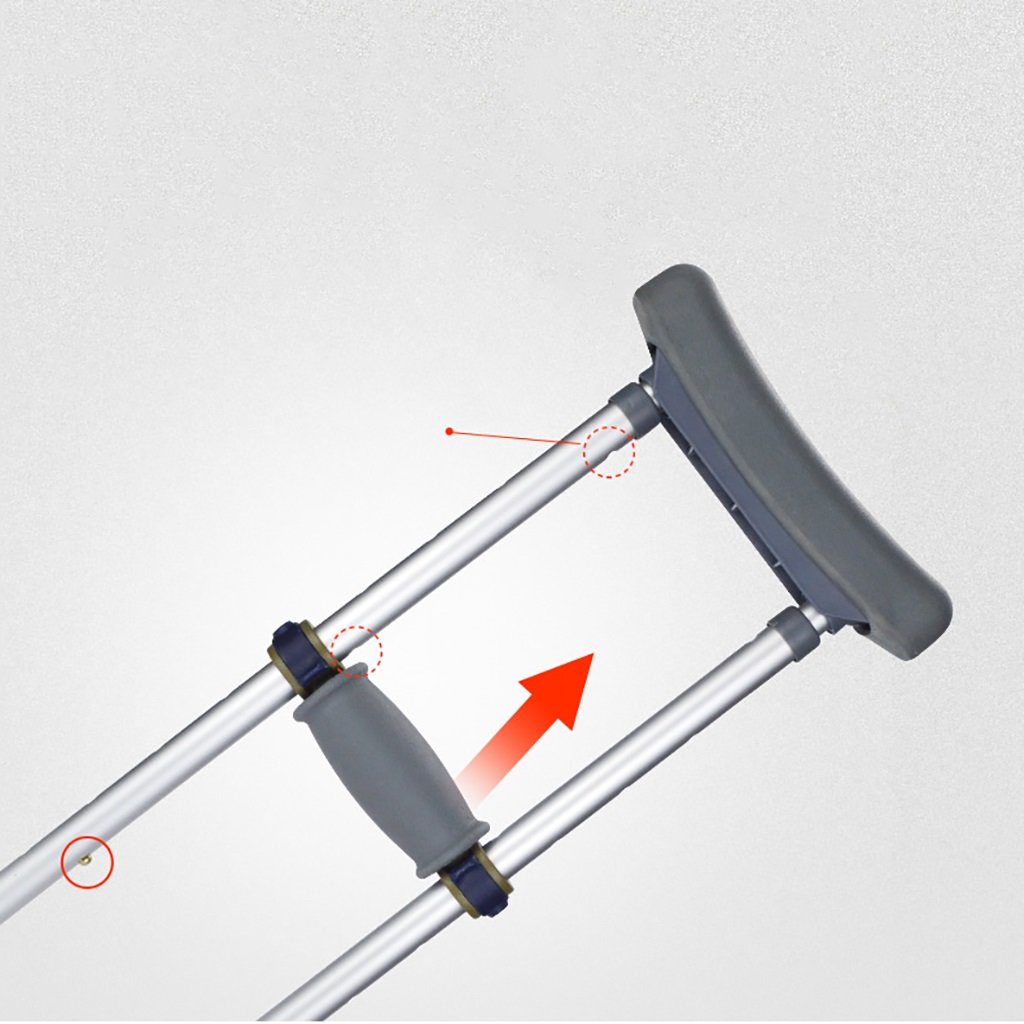 Muletas para adultos Las muletas/bastones para personas con discapacidad se pueden plegar de forma flexible en un rango ajustable de 95 a 155 cm, ideal para viajes o trabajo