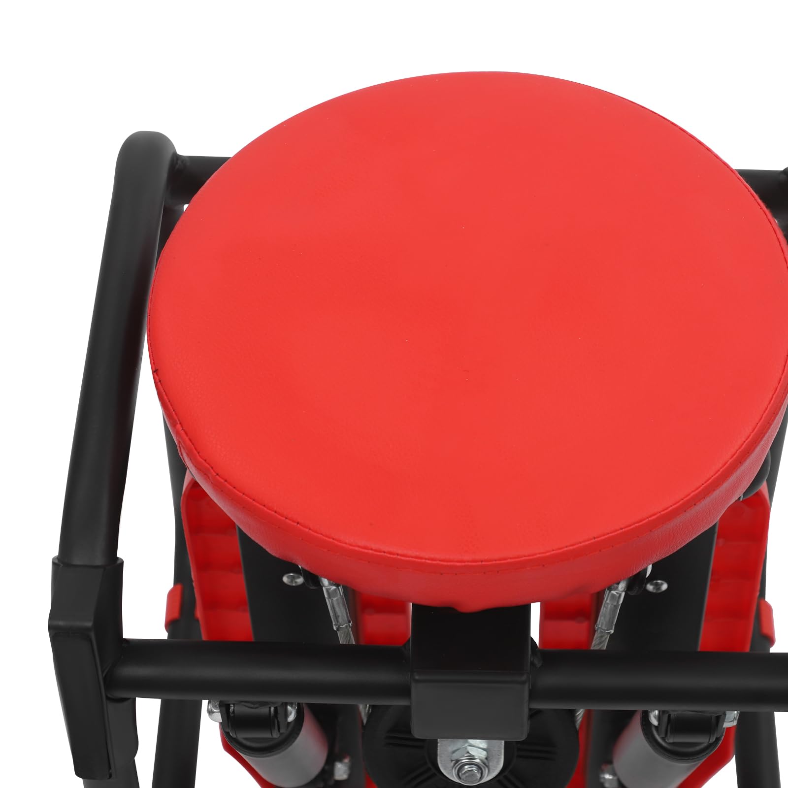 Stepper per casa, cyclette con display a LED e bande di resistenza, mini stepper idraulico per fitness fino a 100 kg, allenamento silenzioso per gambe per tutto il corpo, nero e rosso