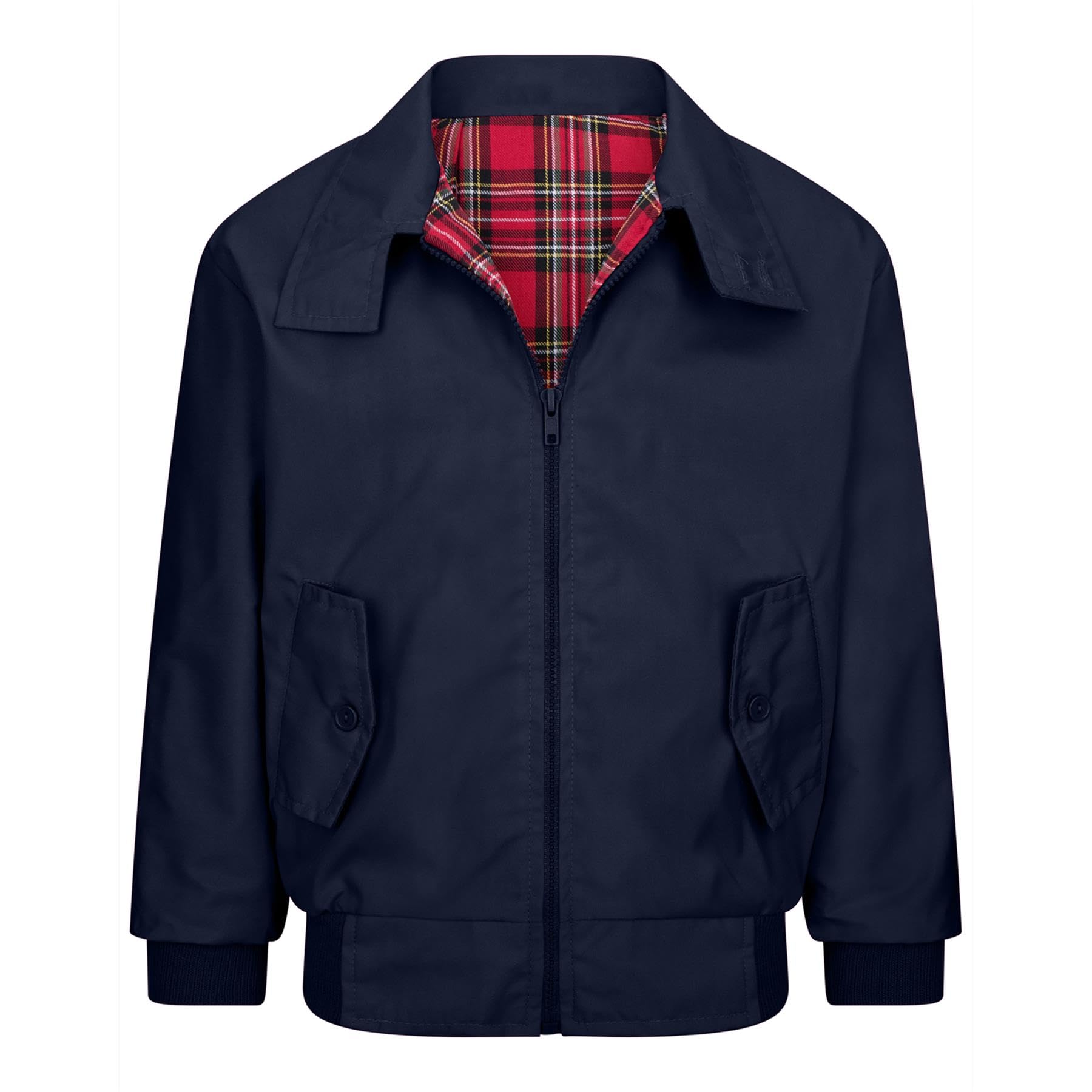 Walker And Hawkes Navy - Kids' Classic Harrington Jacket - 30