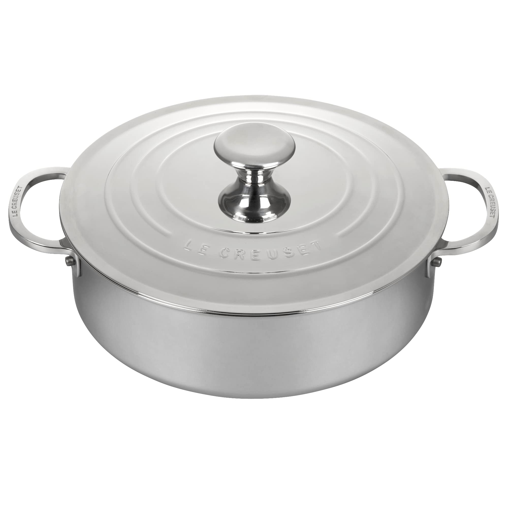 Le Creuset Tri-Ply Stainless Steel Rondeau Pan, 4.5 Quart