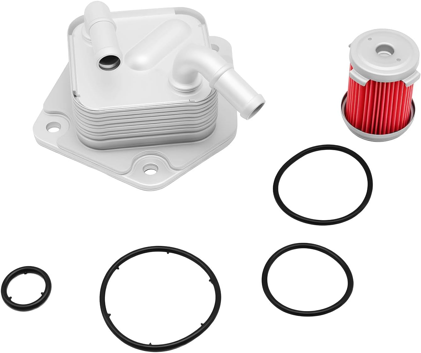 Transmission Oil Cooler Filter Kit with Gasket Compatible with Civic 1.8L 2.0L 2014-2024 HR-V 1.8L 2016-2021 25560-R3W-003 25450-P4V-013