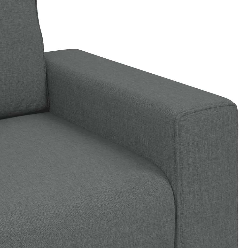 vidaXL Sofá de 2 plazas de Tela Gris Oscuro 160x77x82 cm, sofá, sofá de Dos plazas, sofá de 2 plazas de Tela, sofá de 2 plazas, sofá de Tela
