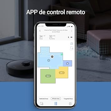 D9 MAX Robot Aspirador, LDS Laser Mapping y Slam Algoritmo de Navegación, Potencia de Succión 4000 Pa, 150 Minutos de Tiempo de Ejecución, Alexa, Mapeo Inteligente para Alfombras, Color Negro2