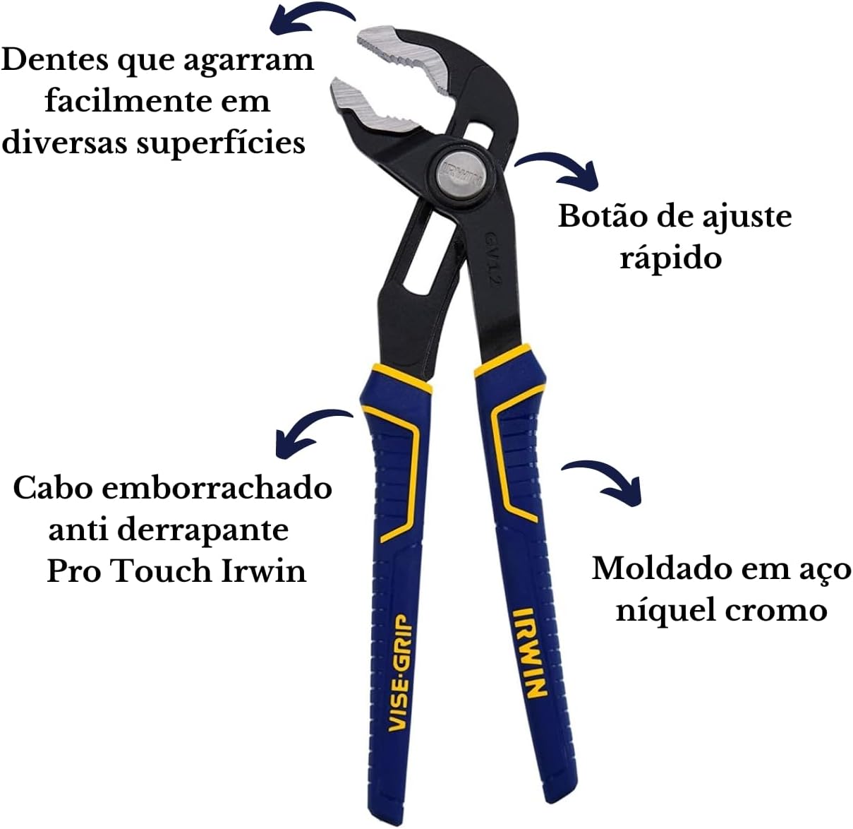 Irwin Vise Grip 2078112 12" GrooveLock & ProPliers