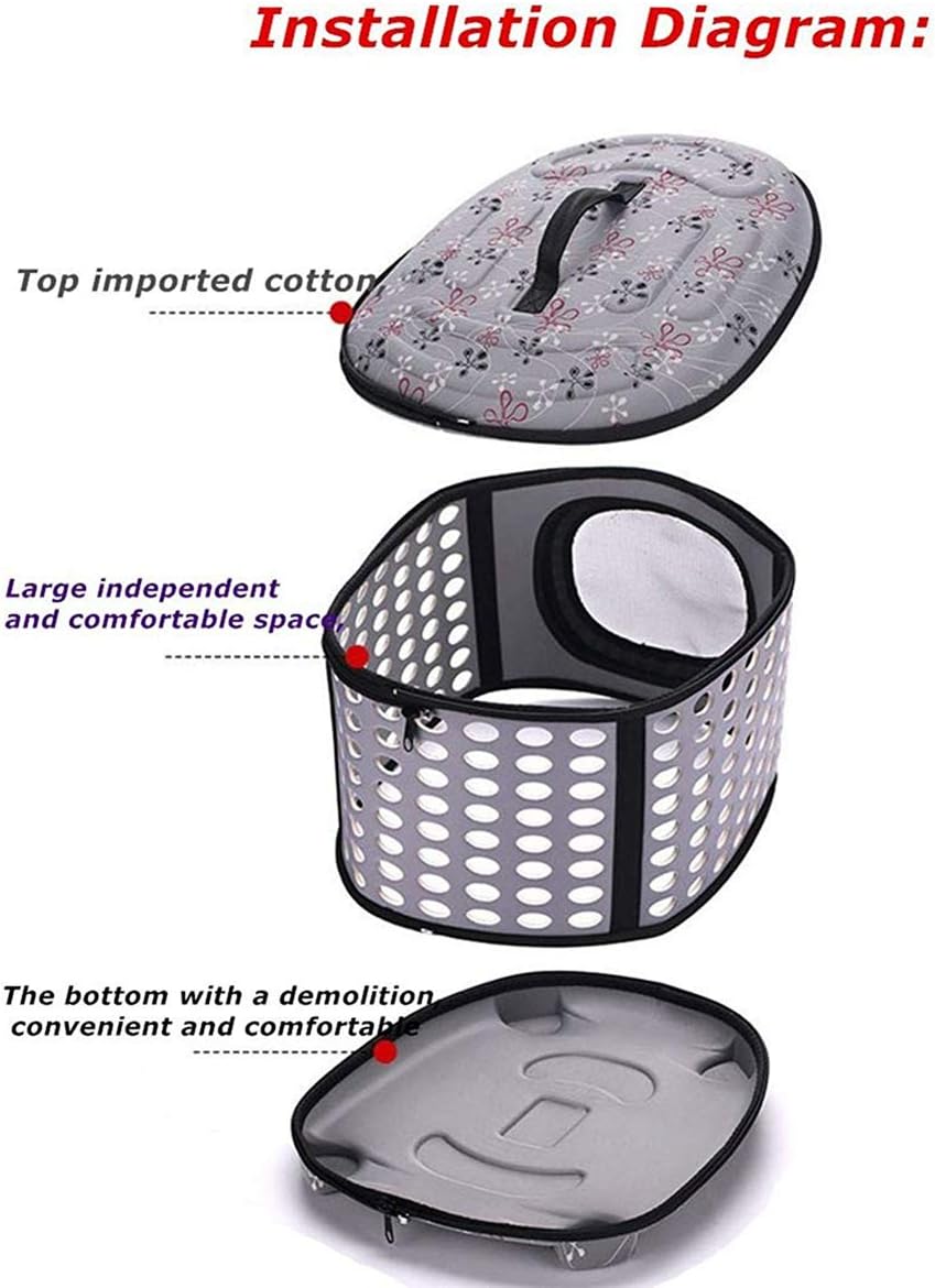 Lofik Travel Outdoor Portable Folding Pet Dog Carrier Cat Carrier Pet Travel Bag Pet Breathable Tote 17.7 x 12. x14.9 inch Gray