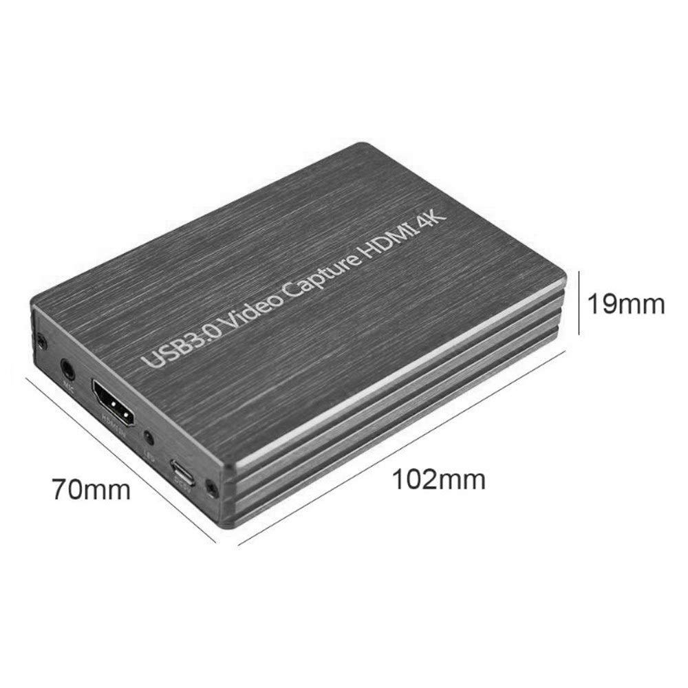 /G Carte de Capture de Jeu vidéo USB 3.0 4K pour boîte de Capture de Jeu de boîte de Diffusion en Direct - Gris