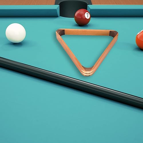 Vista 41 de GSE Games & Sports Expert Billar de madera maciza triángulo de 8 bolas/9 bolas de diamante para bolas de billar de 2-1/4 pulgadas, accesorios