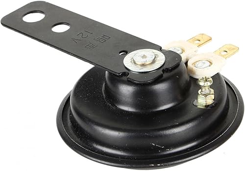 Miniatura 7 de Headerbs Altavoz eléctrico de metal trompeta negro, 12V Super 105dB Scooter Ciclomotor Dirt Bike ATV motocicleta bocina de aire 2.559 in