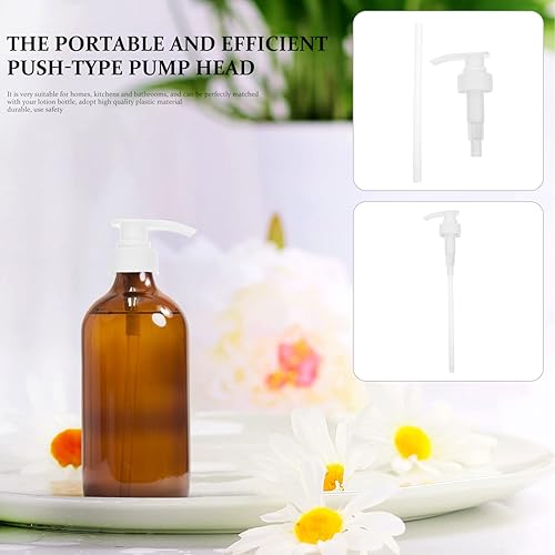 Miniatura 7 de COHEALI Piezas de bomba de repuesto, cabezal de bomba de plástico, 10 piezas de repuesto de cabezal de bomba de jabón para bombas exprimibles de