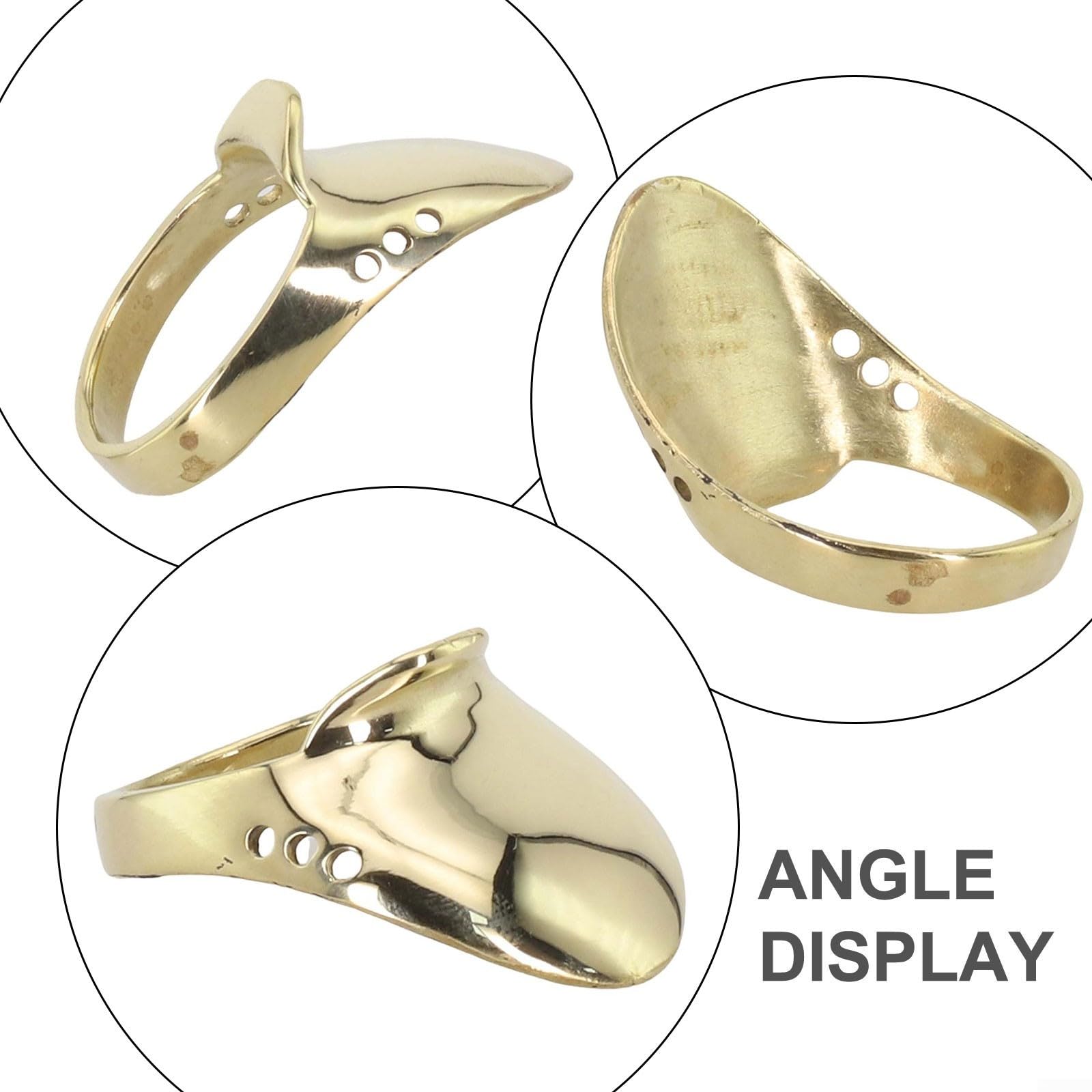 Pouce en laiton pour anneau pour arc traditionnel, aide au relâchement mongol et protège-doigts, accessoire d'extérieur de chasse 18-24 mm (24#)