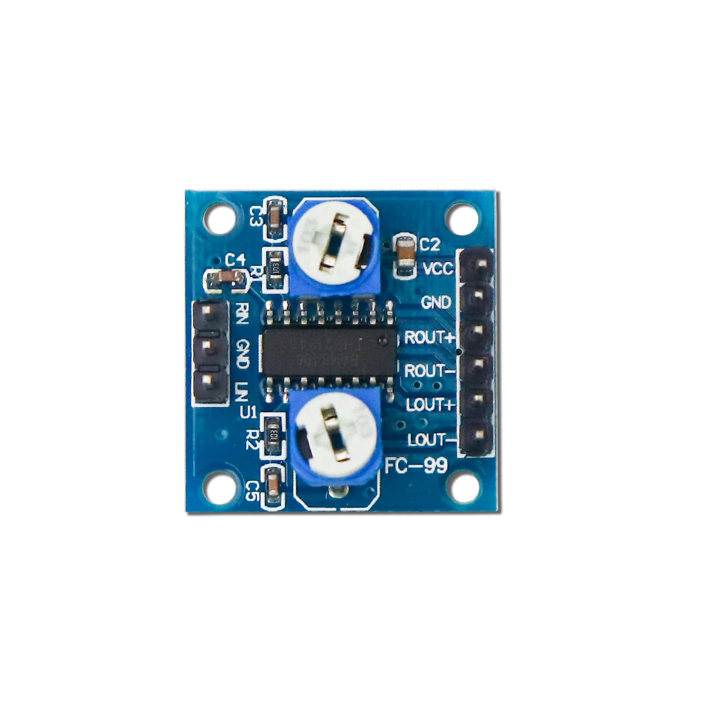 Electronic Spices Pam8406 5wx2 Dual Channel Stereo Mini Digital Amplifier Module With Volume Control Preset Pack of 1pcs-image-18