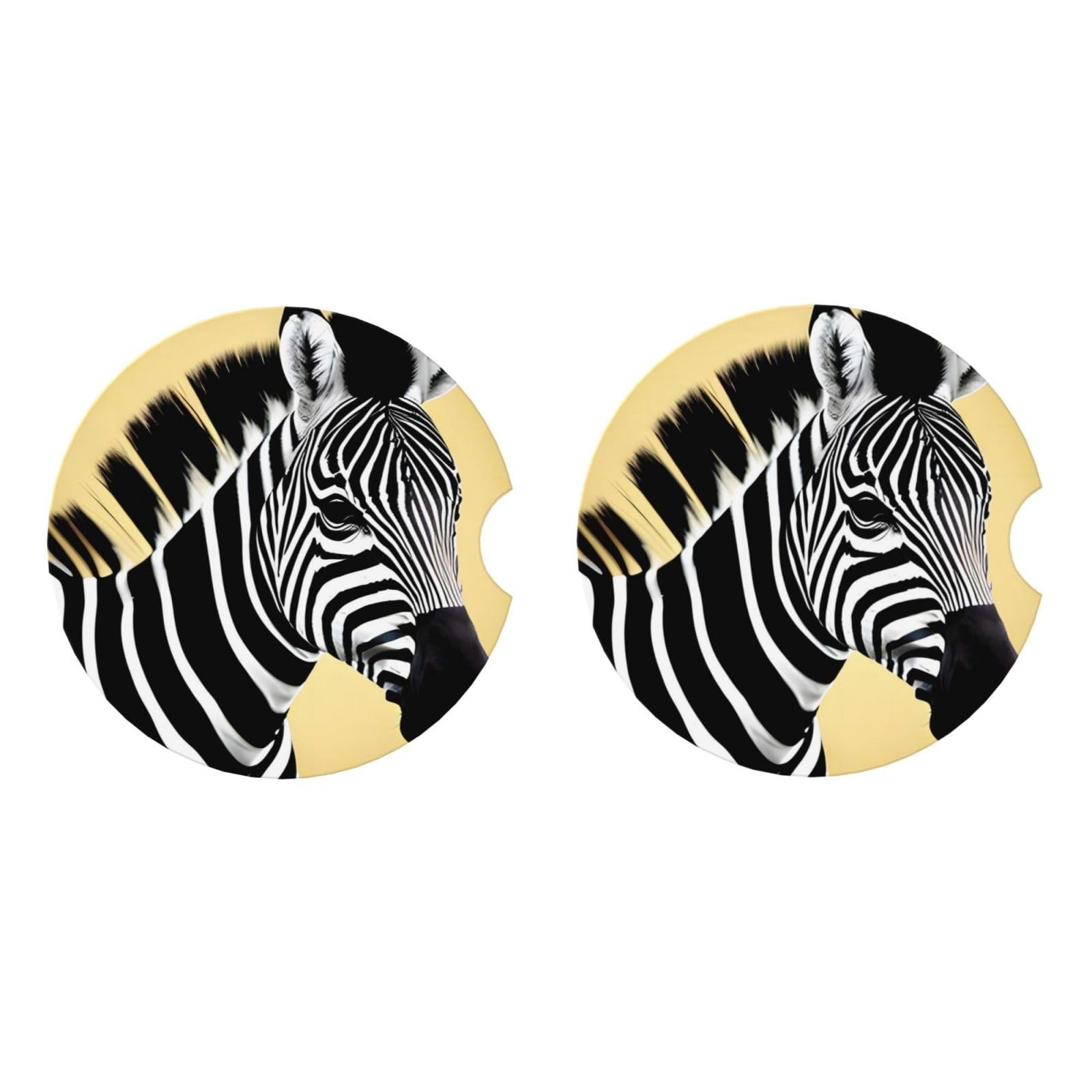 Sottobicchieri auto da donna, 2 pezzi, piccoli 6.5 cm, in ceramica, per portabicchieri, accessori per auto, assorbire le fuoriuscite per mantenere i portabicchieri puliti, facili da rimuovere (fiori