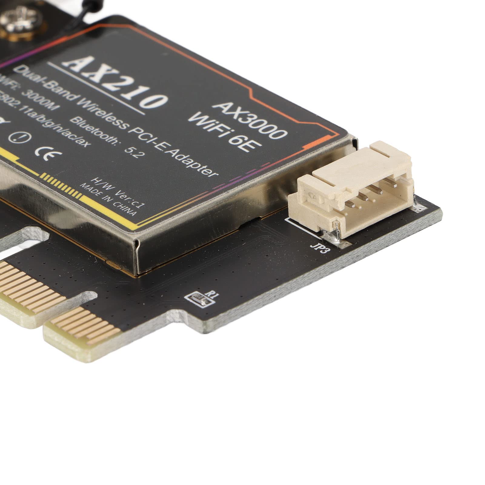 Wakects PCIE X1 WiFi 6E Adattatore per Desktop, 3000Mbps