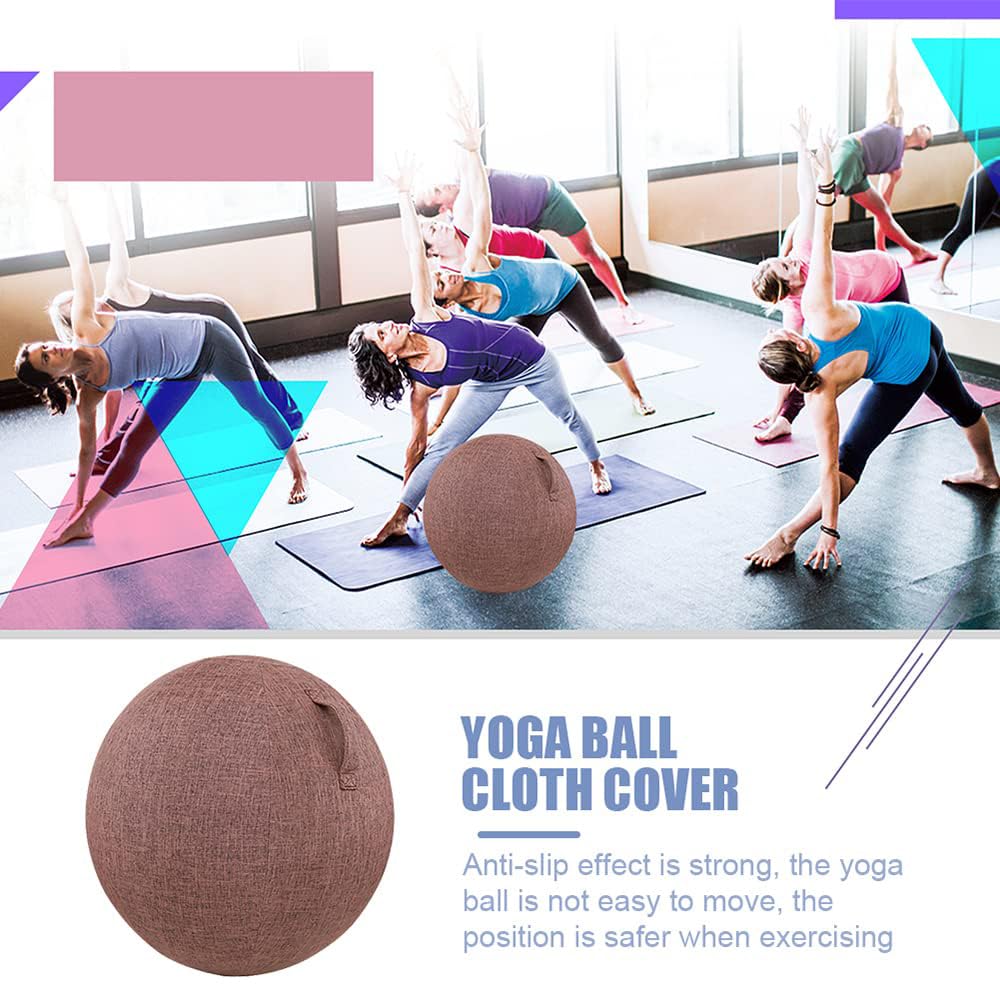 Copertura Protettiva Per Palla Da Yoga in Lino E Cotone, Copertura Per Palla Da Ginnastica Per Esercizi Di Equilibrio, Accessori Per Il Fitness, Copertura Per Palla Da Yoga Per Allenamento