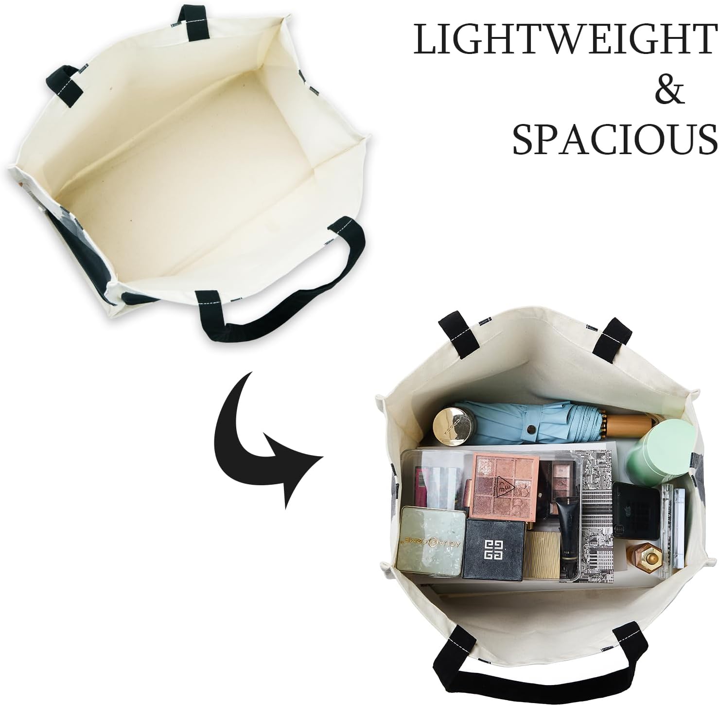 Chic Canvas Tote with Fashion-Inspired Print – Funny Gift Bag for Women, Stylish Holiday Present, Foldable Everyday Carryall - Image 4