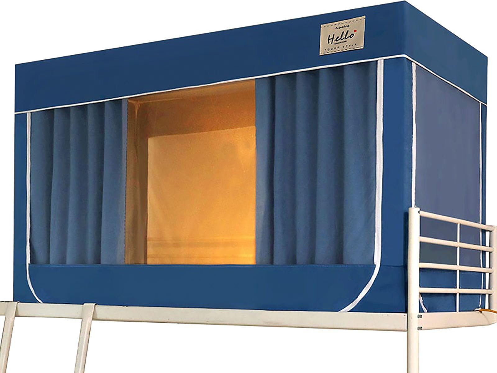Tente d'intérieur légère bleue rideaux occultants espace personnel 90cm