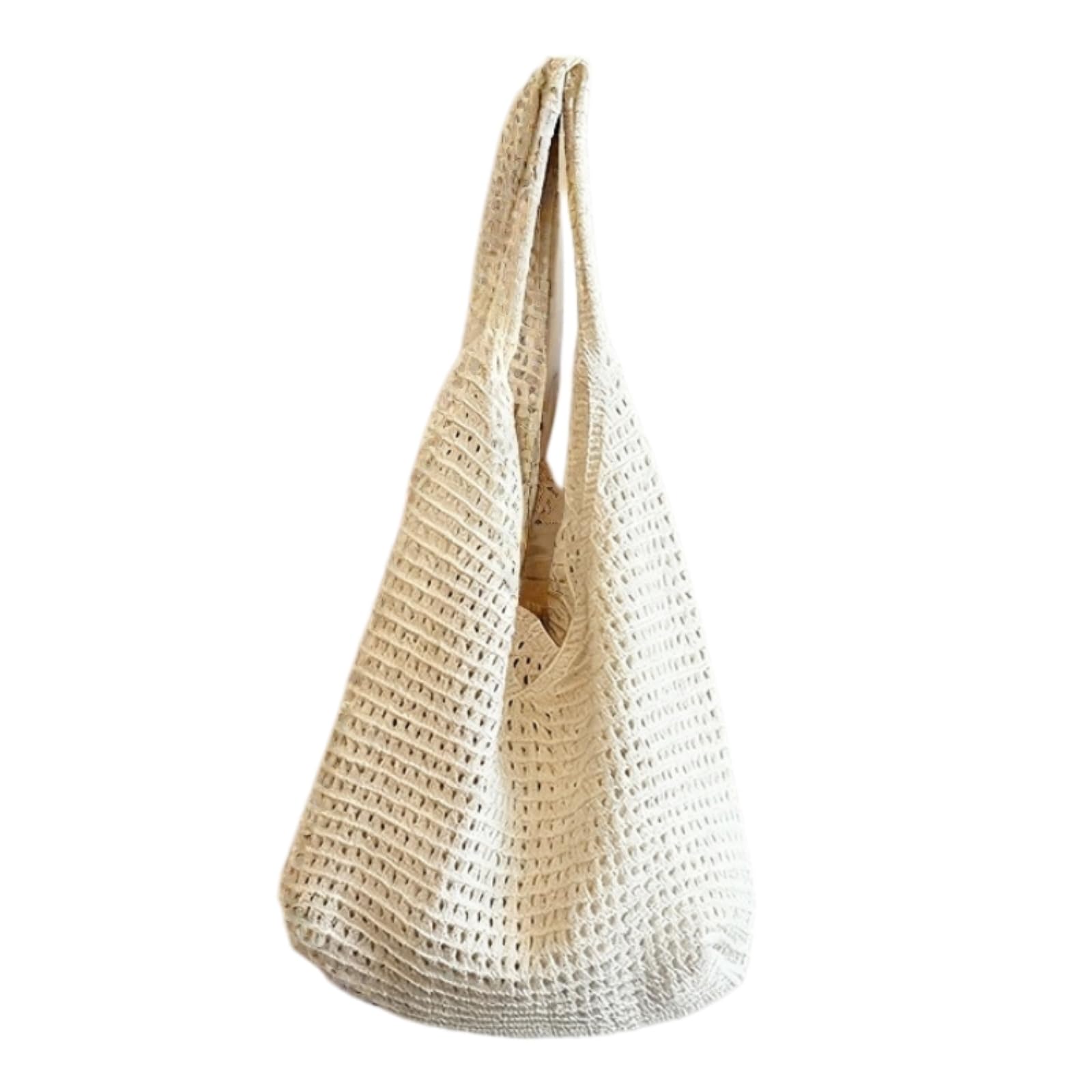 Ebzfaso Beige Crochet Shoulder Bag