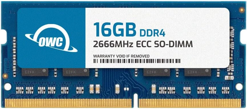 OWC 16GB DDR4 2666 PC4-21300 CL19 2Rx8 260-pin 1.2V ECC Unbuffered SODIMM Memory RAM Module Upgrade Compatible with Synology DiskStation DS1525+ DS1825+ DS1825xs+ DS725+ DS925+