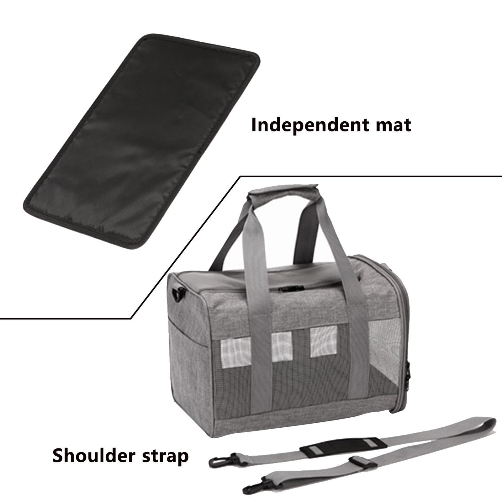 Transportín para perros, portátil con asa y – para cachorros y perros pequeños – Para cachorros y gatos de talla pequeña mediana casa viaje coche camping picnic paseo