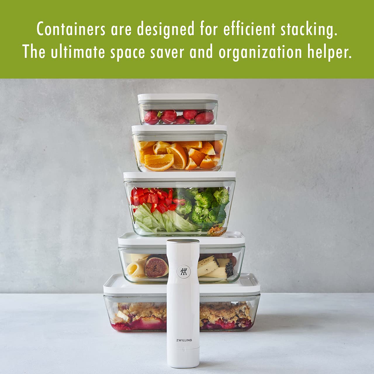 ZWILLING Fresh & Save Vacuum Sealer, 2pc, Medium, Food Storage