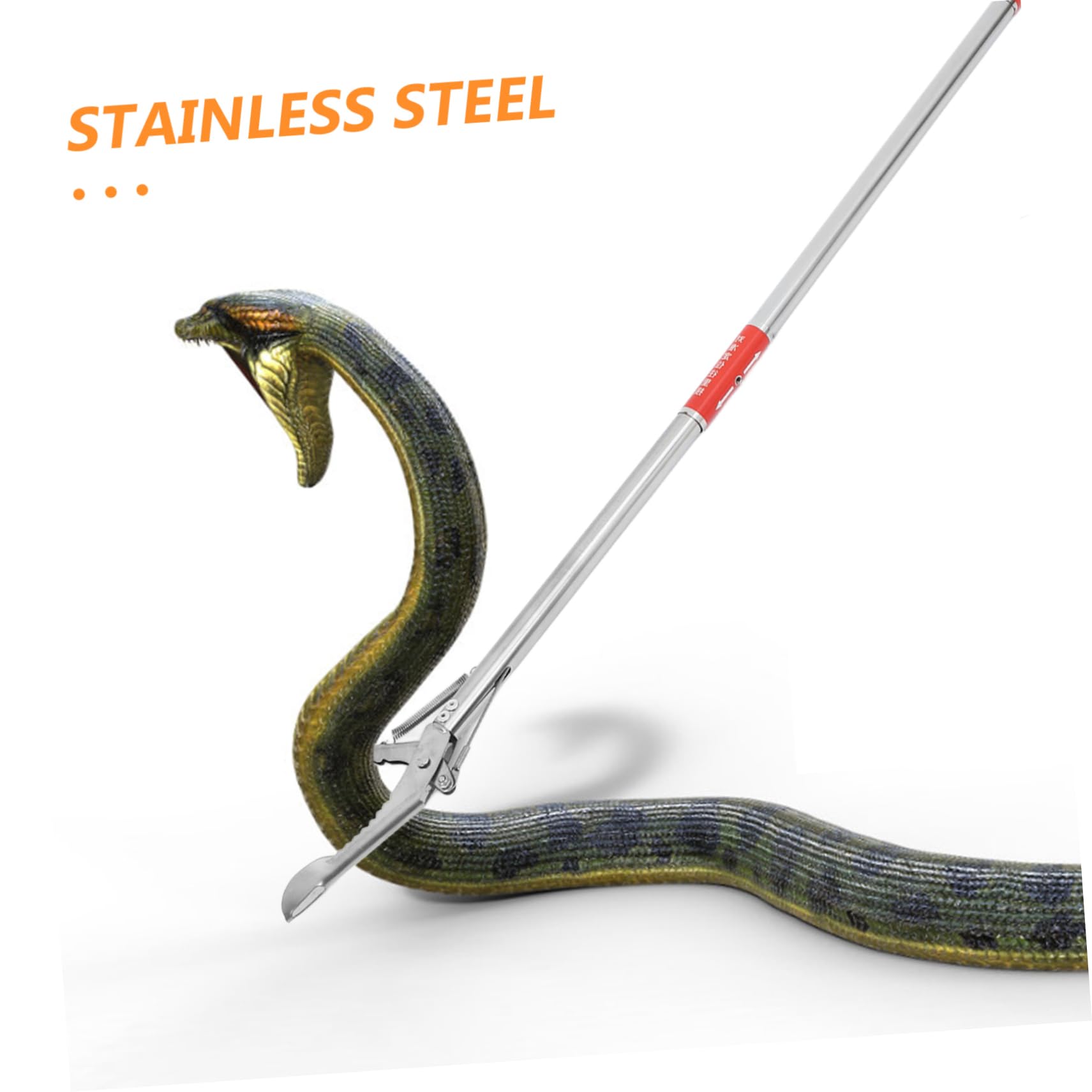 INOOMP 4piezas Pinza De Serpientes De Inoxidable Herramienta De Captura para Reptiles Plegada Agarre Seguro y Manejo Práctico para Entusiastas Vida Silvestre