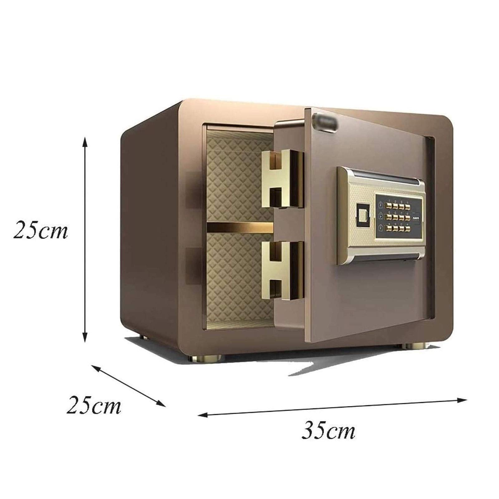 Seguridad de Gran tamaño, números de Seguridad, Acero electrónico, Caja de Seguridad con Teclado, Proteger Efectivo, Seguridad de Joyas, Pasaporte Adecuado para Familia, Negocios (Color: B)