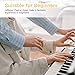 HEXANT 88-Key Weighted Digital Piano, Full-Size Semi-Weighted Upright Flip Electric Keyboard Piano with 3 Pedal and Multi-Functional Keyboard for Beginner(with Bench,Black)
