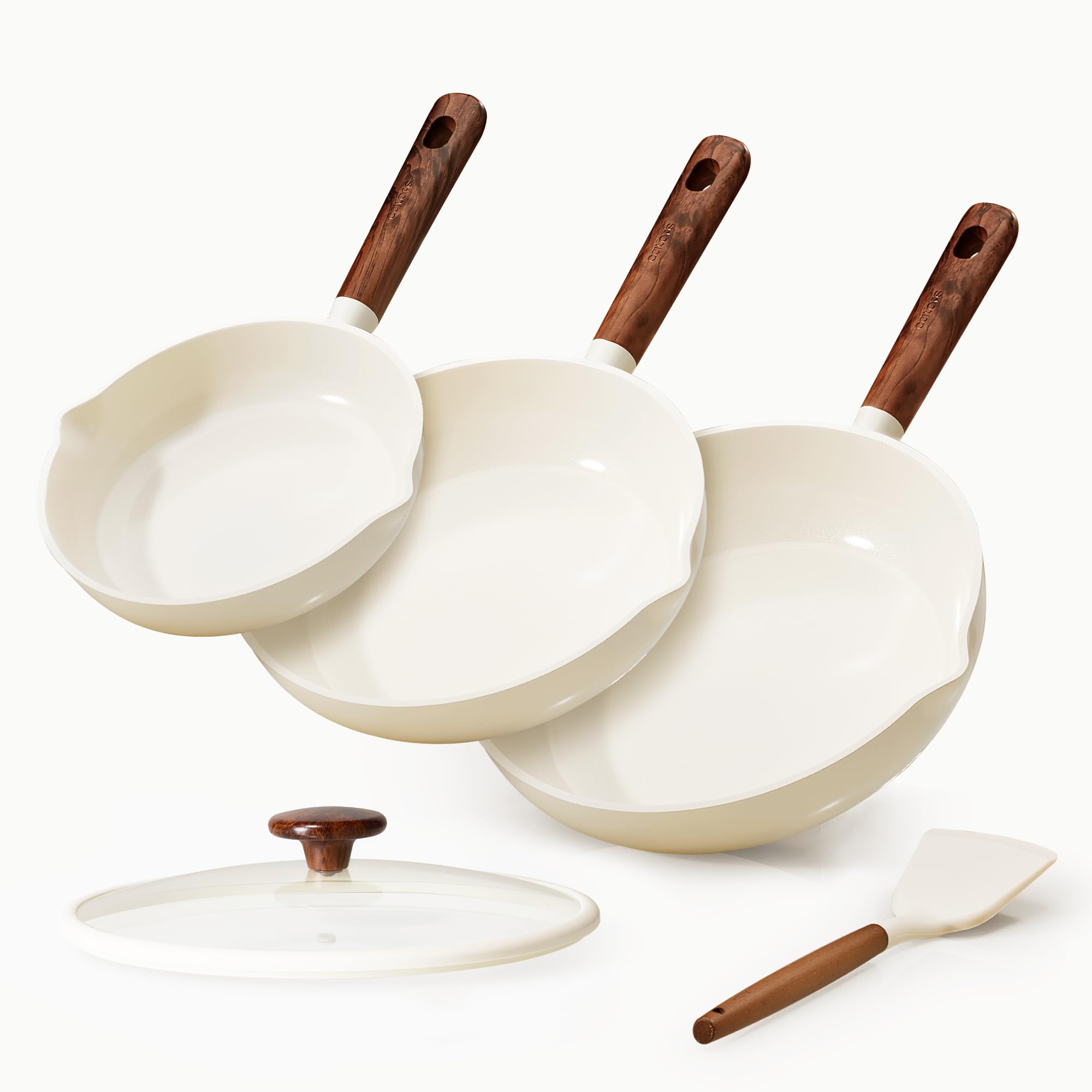 CAROTE Nonstick Frying Pans Skillets 5-Piece Set