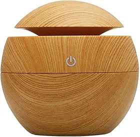 Umidificador Ultrassônico Usb Tipo Madeira Difusor aromas imita madeira Umidificador Aromatizador Difusor Aroma Eletrico Led 7 Cores