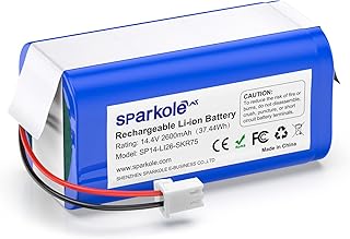 Replacement RVBAT850 Battery for Shark Ion R75, R85, RV850, RV850C, AV751, AV752, AV753, RV761, RV871, RV912S, RV720_N, RV700_N, RV1001AE, RV850WV Vacuum Cleaners, 2600mAh, 14.4v Li-ion