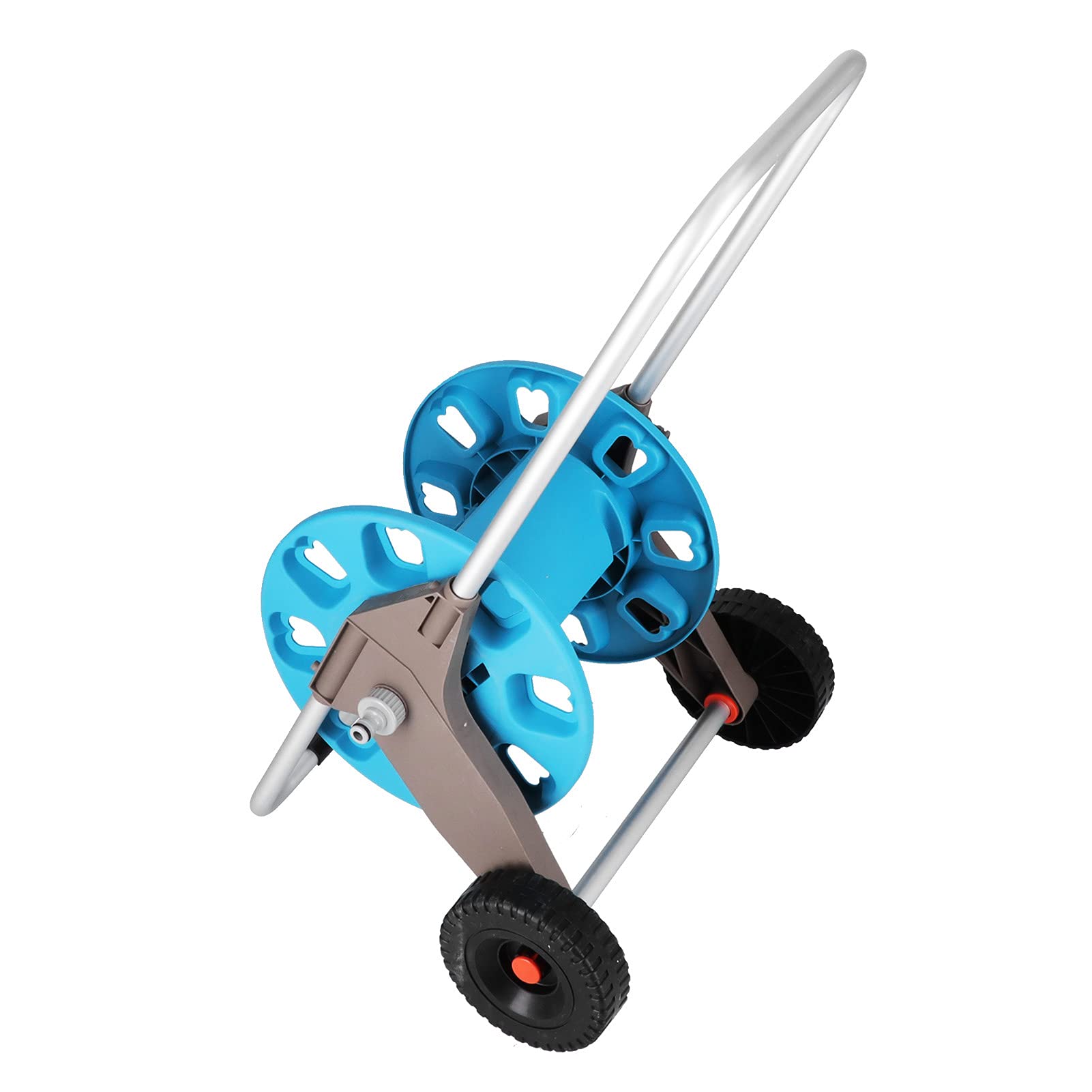 Carrete de Manguera de Jardín Portátil, Enrollador de Tubería de Agua Estable para Uso en Riego, Césped y Jardín, Material de Tubo de Aluminio ABS+PP+