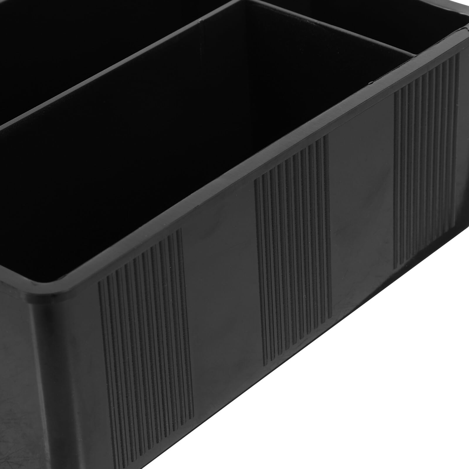 Cassetta Portamonete Verticale con Scomparti Neri Organizer Portatile per Soldi e Cellulare Scatola per Registratore di Cassa per Uffici Scuole e Negozi