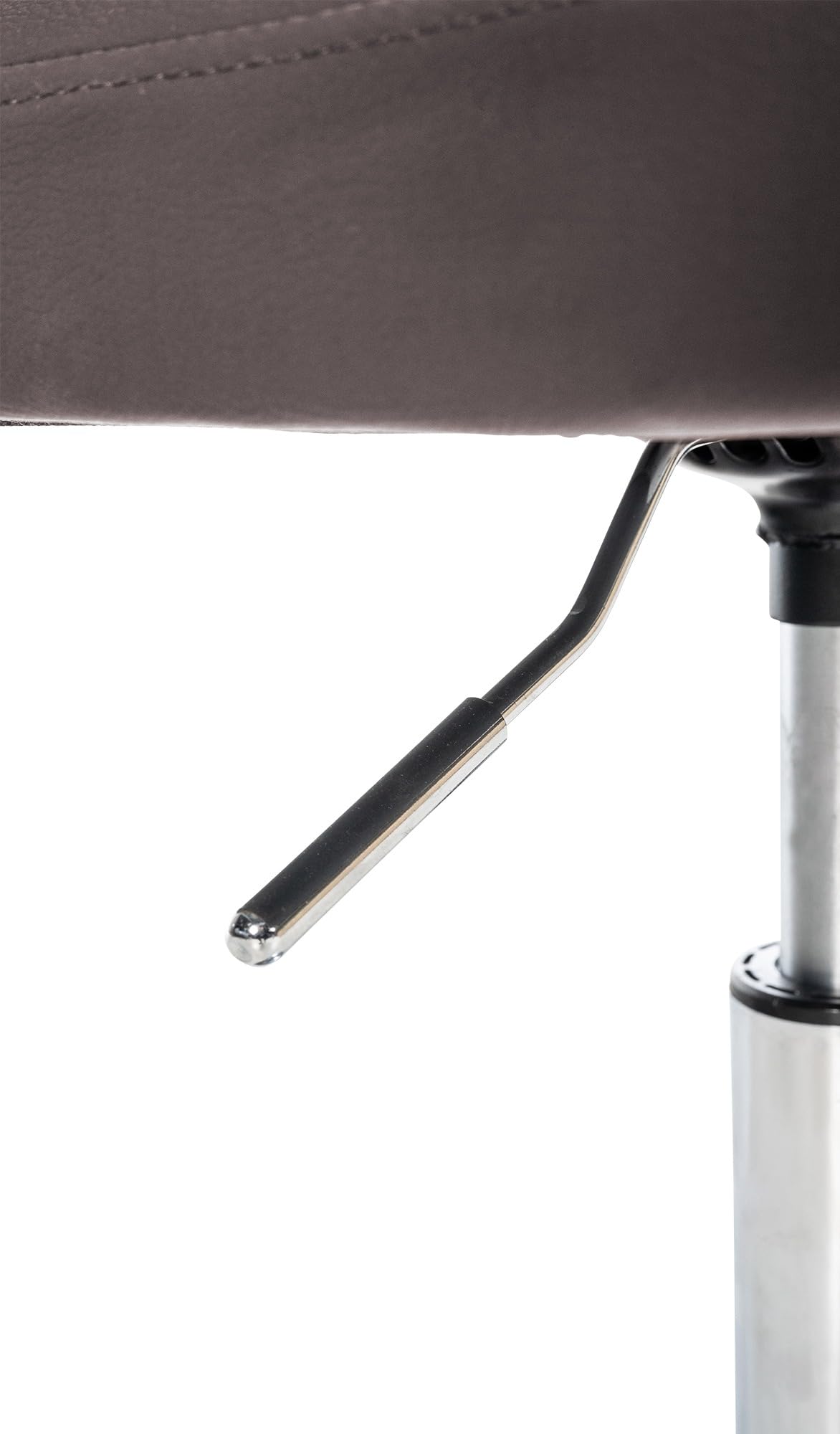 CLP Drehstuhl Palma V2 Mit Hochwertiger Polsterung Und Kunstlederbezug I Höhenverstellbarer Esszimmerstuhl Mit Metallgestell In Chrom-Optik | Farbe braun