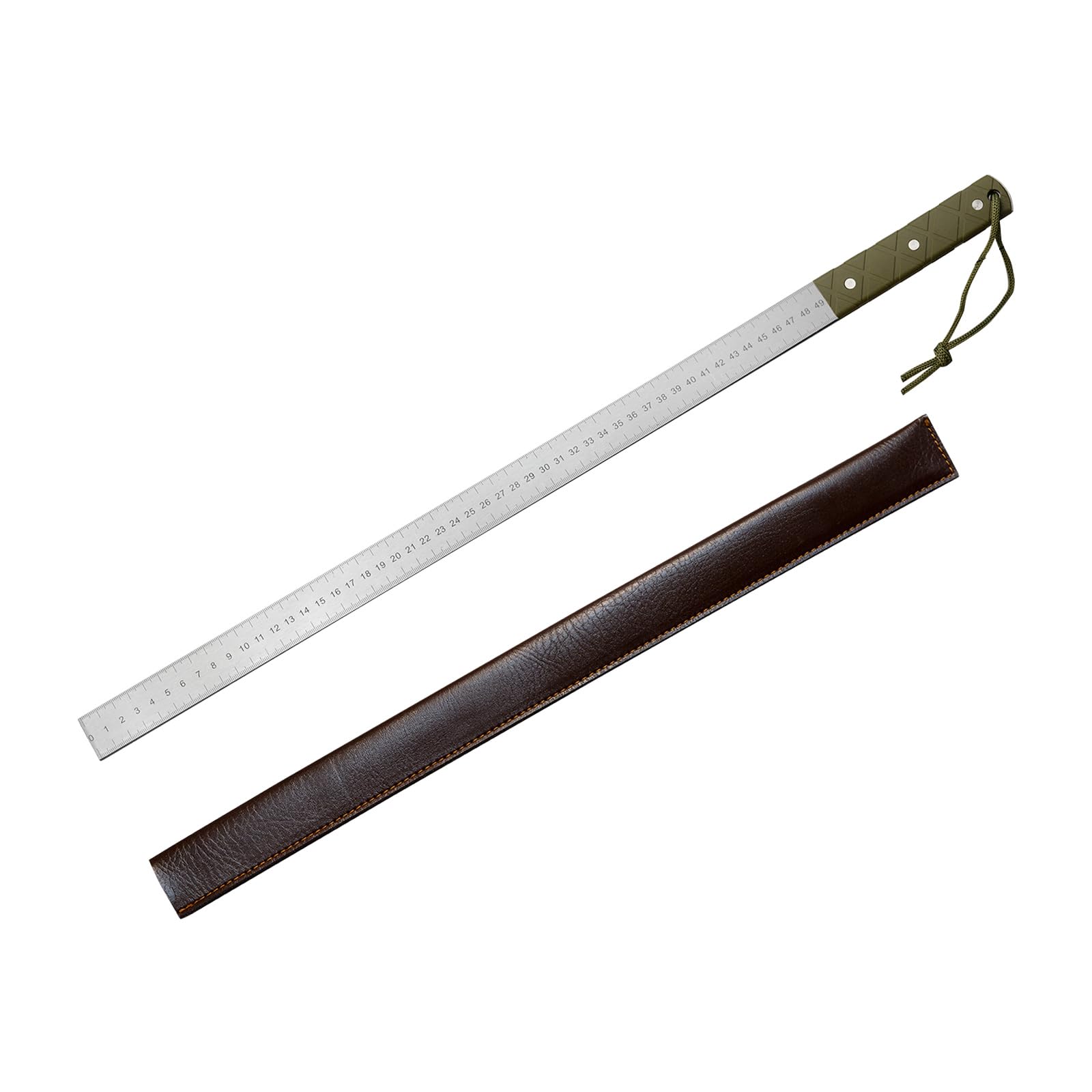 Car Mounted Defense Ruler Multifunctional Ruler Straight Edges Measuring Tool Stainless Thickened Measurement Tool Thickened Stainless Steel