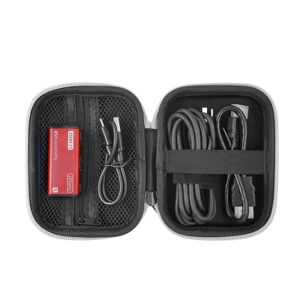 youyeetoo Sipeed NanoKVM-USB, 4K USB KVM, für Headless Device Management, für Server/SBCs, einfach zu bedienen und zu warten/Multi-Device Collaboration Tool (Tool Kit Package,Rot)