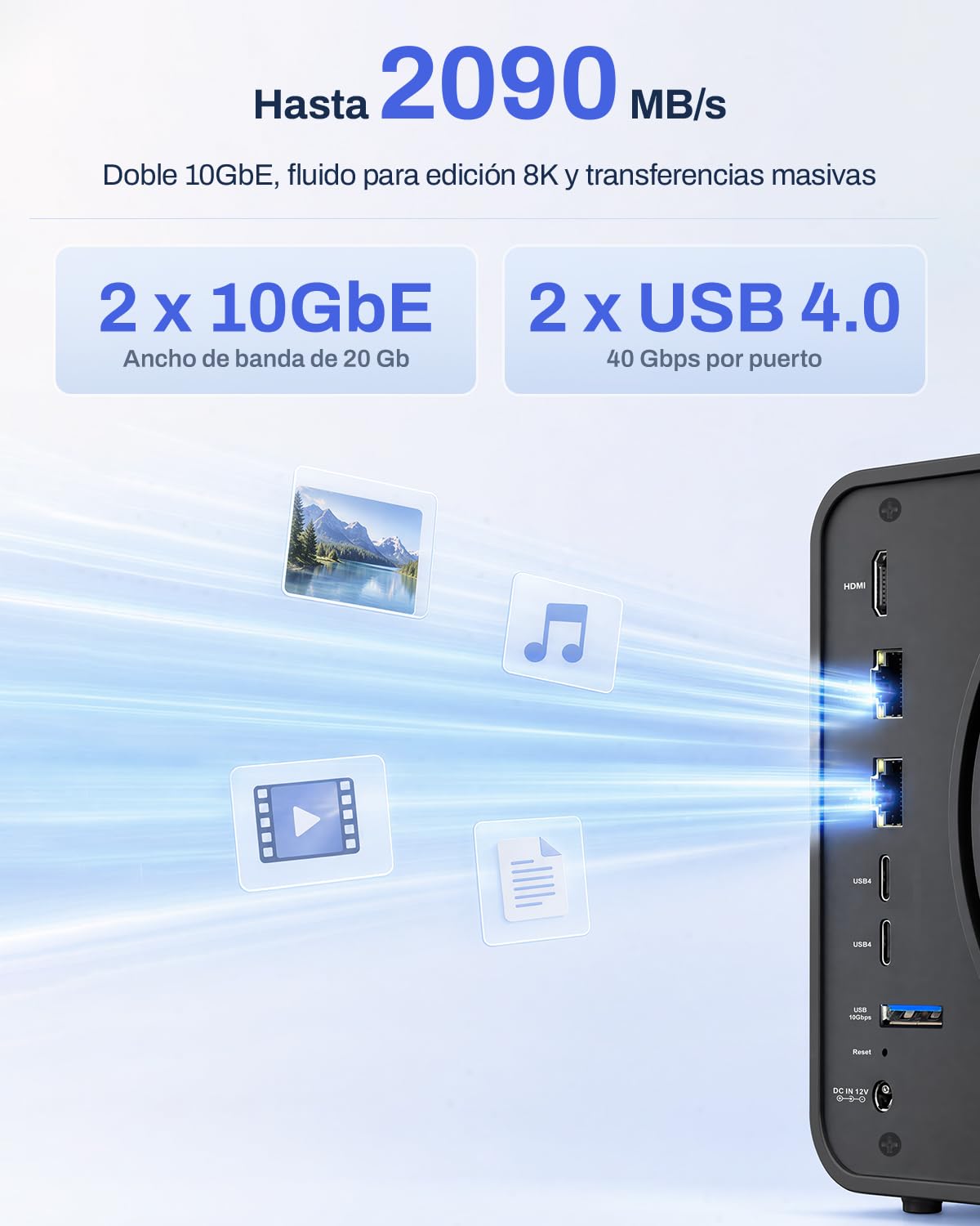 TERRAMASTER F6-425 Pro Almacenamiento NAS: Intel Core i3-1315U, 8GB DDR5, Dual 10GbE LAN, 2 USB 4.0, Tos 7 con IA nativa y Soporte OpenClaw, para Creadores y Empresas(Sin Discos) | Core i3-1315U (6 núcleos), 8 GB DDR5, TOS 7 con OpenClaw, 2 x 5 GbE LAN, 3
