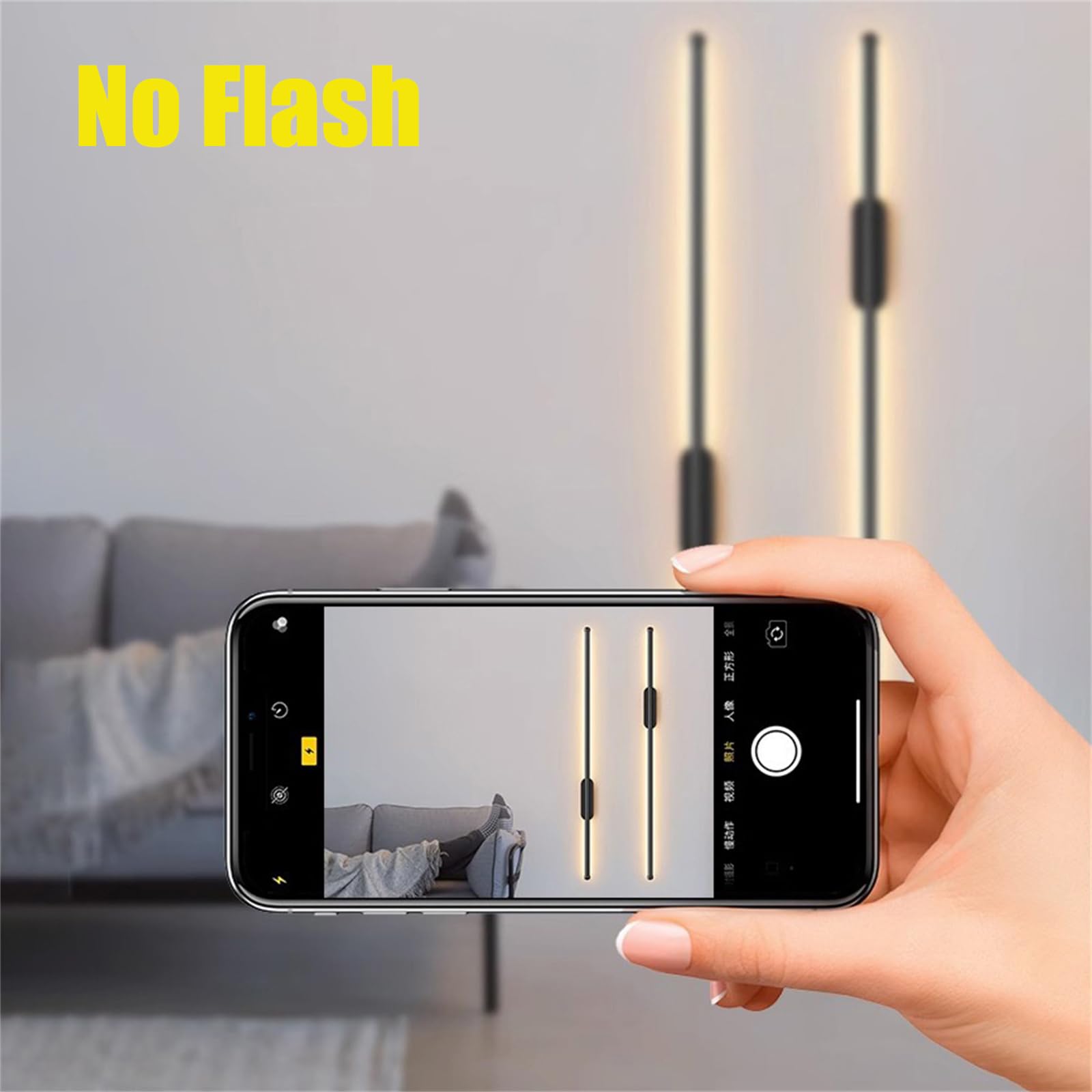 Lampada da Parete a LED per Interni con Telecomando, luci dimmerabili 2700K-6500K 10%-100%, Applique Wireless Ricaricabili Tramite USB, a Batteria, Illuminazione Moderna in Metallo