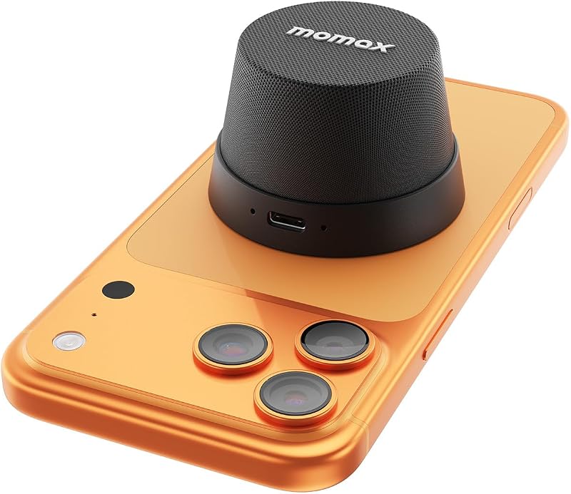 Magnetic Portable Wireless Speaker, Enhanced Bass & Clear Sound | IPX6 Waterproof with Aluminum Alloy Design & 12H Playtime for Travel, Shower, Kitchen & More