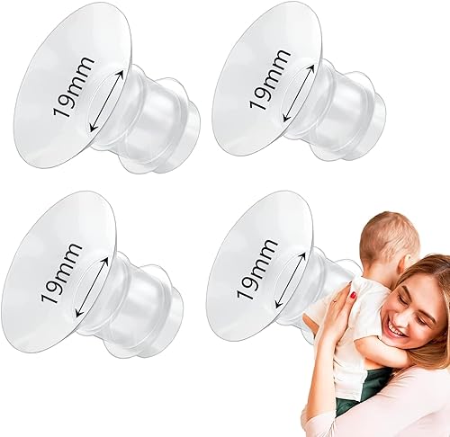Miniatura 7 de 4 piezas de insertos de brida de silicona de 0.827 in, S9S10S12, inserto de brida de extractor de leche manos libres, reduce el túnel de pezón de