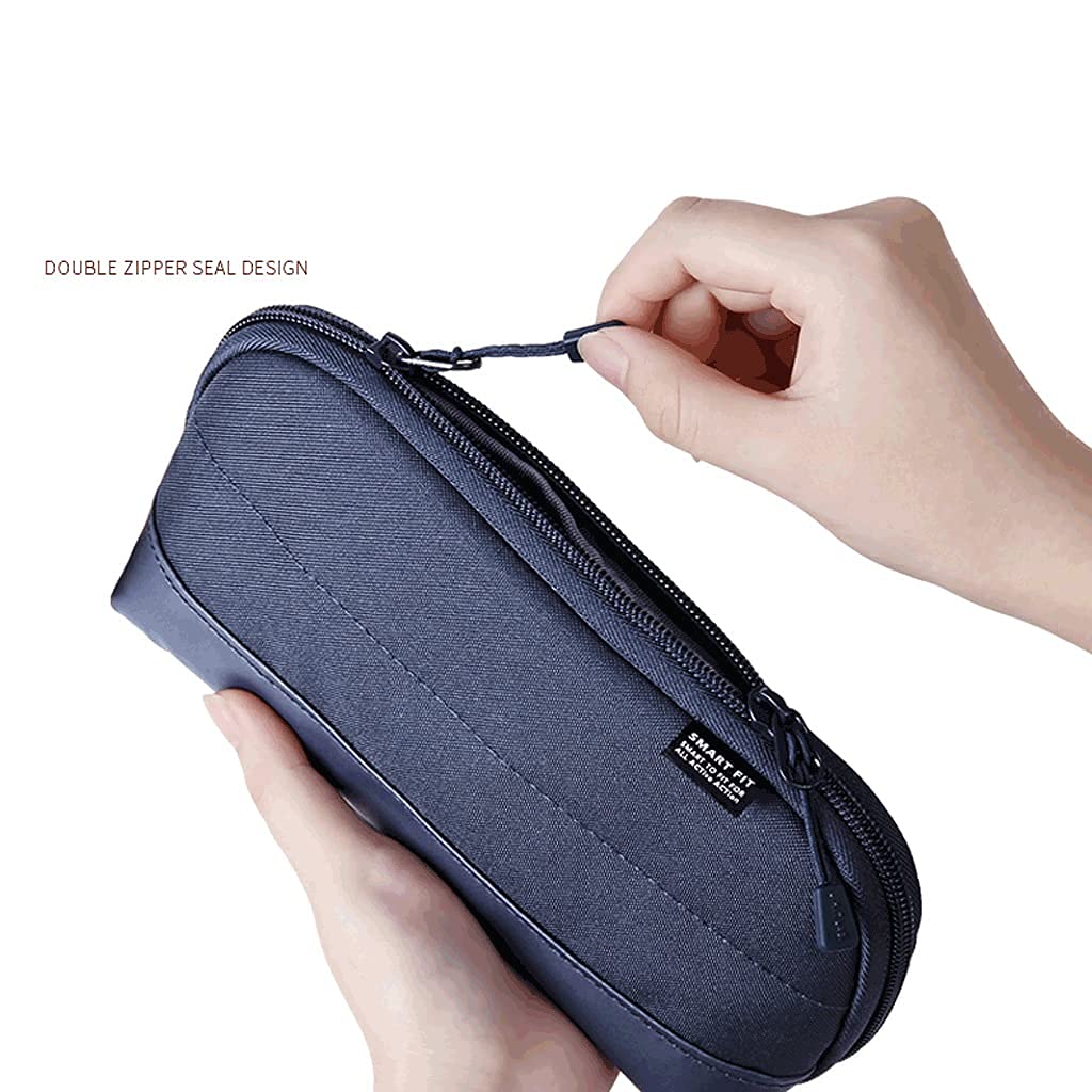 Caja de lápices caja de lápices de gran capacidad impermeable, bolso de almacenamiento de papelería multifuncional con cremallera, bolsa de cosmética portátil bolsa de viaje-4colors bolso de bolsa