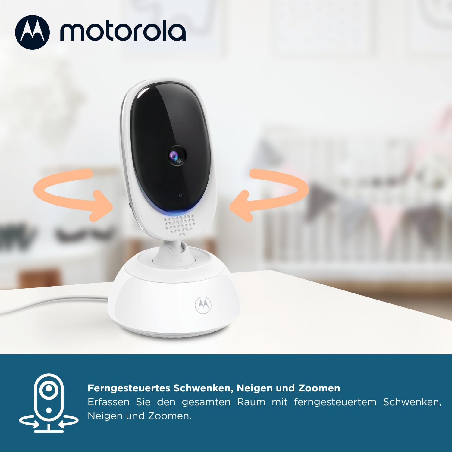 Motorola Nursery VM75 Babyphone Video 5", Nachtsicht, Gegensprechfunktion
