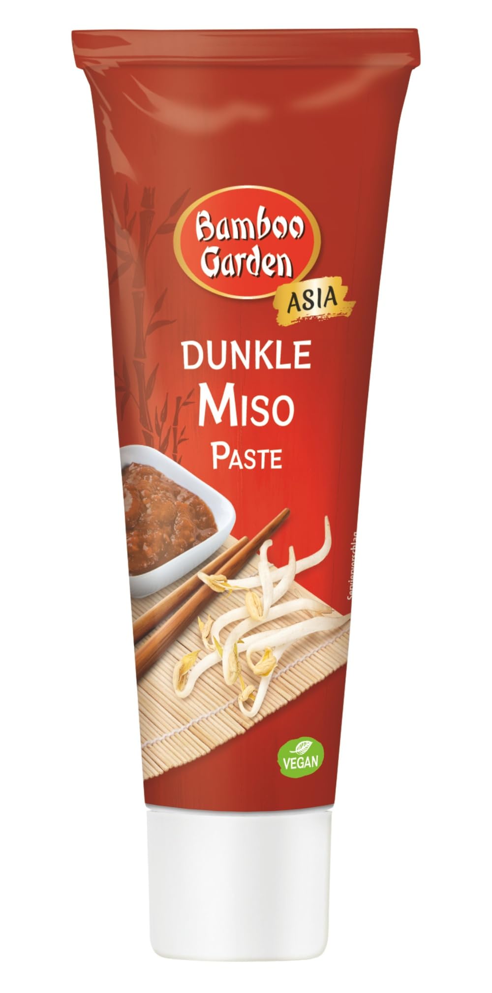 Bamboo Garden - Miso Paste dunkel | Zum Zubereiten von Miso Suppe | Intensiv würziger Geschmack | Vegan | 45 g in der Tube