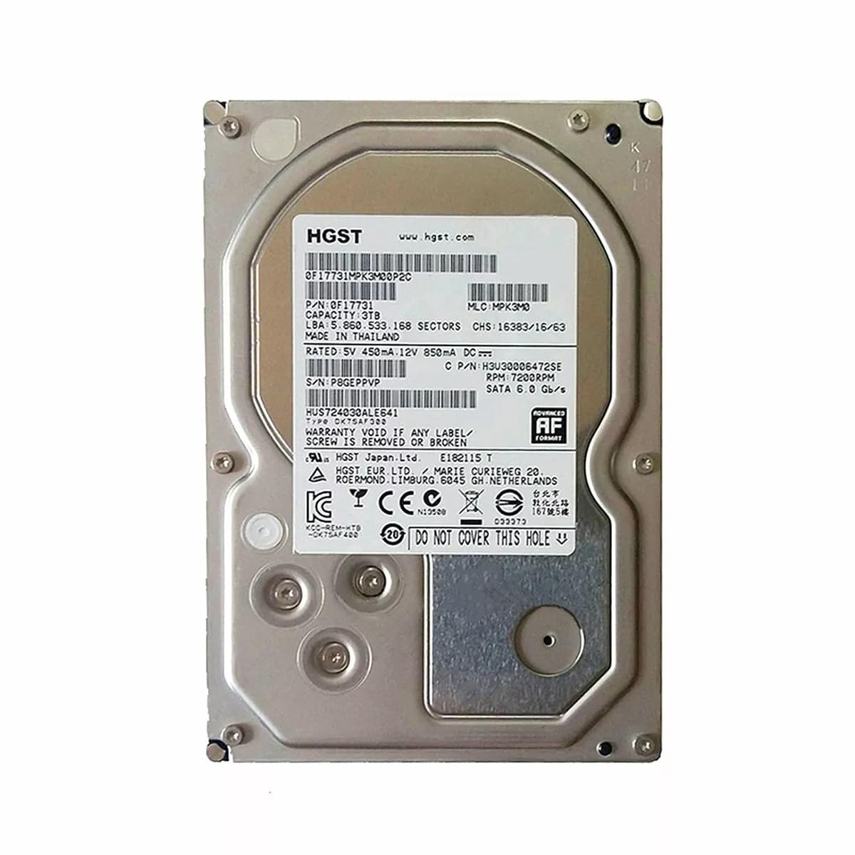 3TB SATA 6.0 Gb/s Internal Hard Disk Drive, 3.5 inch, 7200 RPM (B0DFYCGFWW) Amazon Price History, Amazon Price Tracker