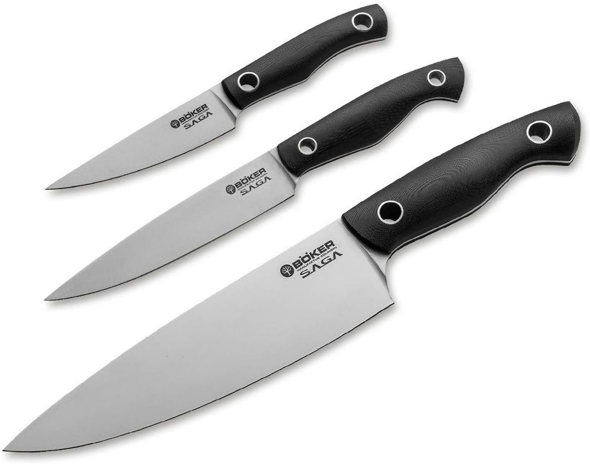 Set Cuchillos Cocina 3 Piezas Acero Aleación miniatura 1