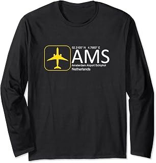 Amsterdam Airport Schiphol International Airport Tee Long Sleeve T-Shirt